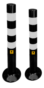 FLEXIBLE TRAFFIC POLE BLACK