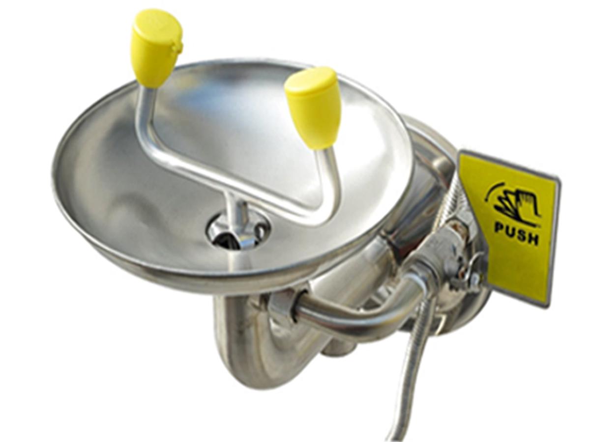 STAINLESS STEEL EYE WASH WALL MOUNTED