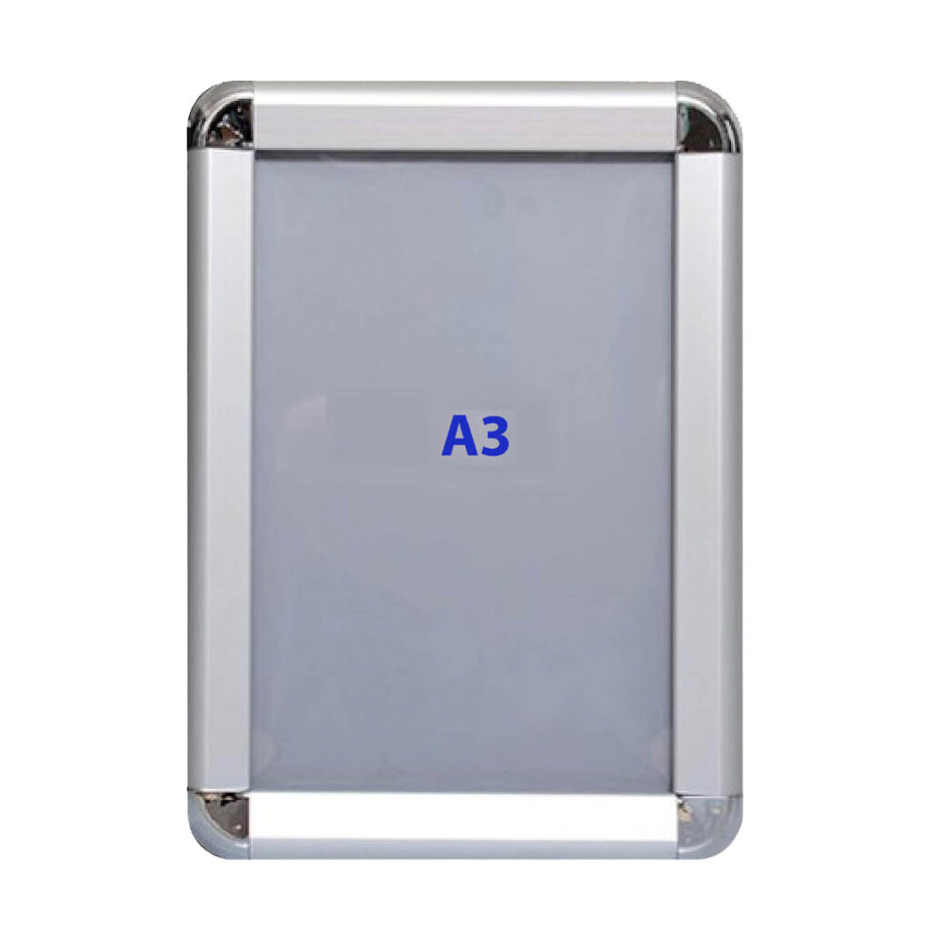 Wall Mounted Round Corner Display Frame