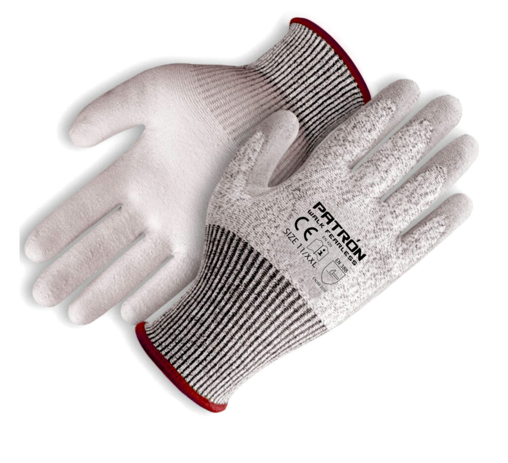PU Coated Knitted Gloves