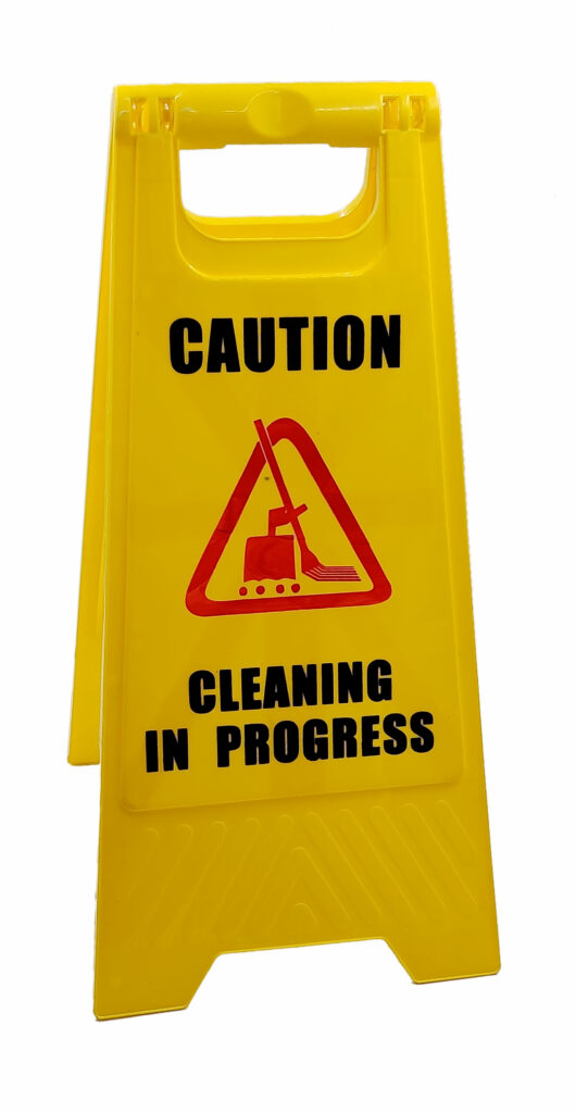 CLEANING IN PROGRESS